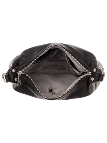 PRATTEN S037-G genarptes PU Umhängetasche Handtasche in black