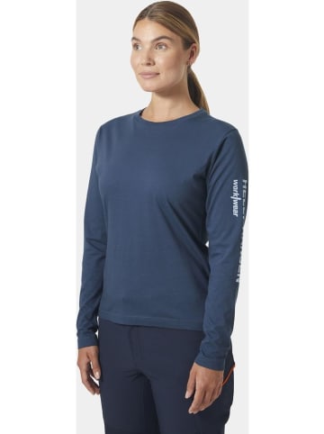 Helly Hansen Longsleeve "Classic Logo" in Grau