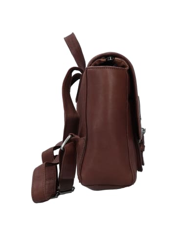 Cowboysbag Genua Rucksack Leder 19 cm in brown