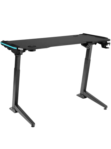 tectake Höhenverstellbarer Computertisch, 1300 x 672 x 720 - 1210 mm
