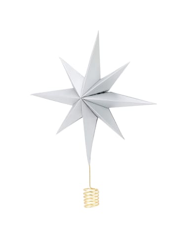 Home&Styling Collection Sternenbaumspitze aus Papier in Silbern, 30 cm