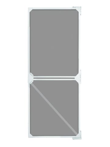 EASYmaxx Moskitonetz Magic Fit 115x270cm weiß Schwingtür Transparent