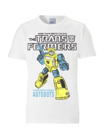 Logoshirt T-Shirt Bumblebee - Transformers in altweiß