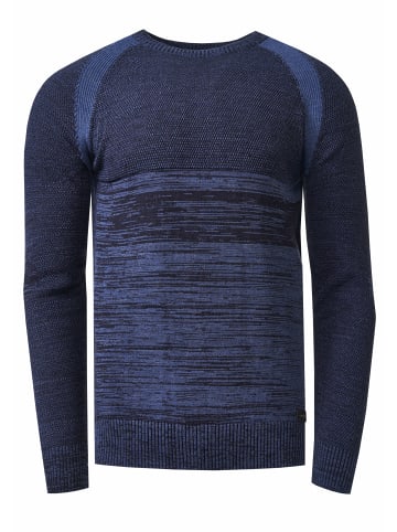 Rusty Neal Sportiver Feinstrick Rundhals Pullover in Marine