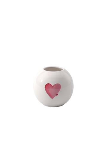 Vase With Love in Weiß 8,4 cm