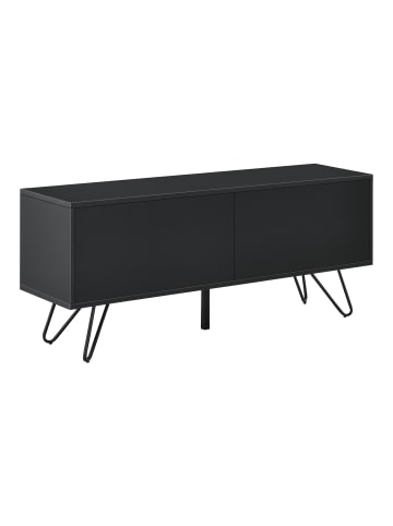 en.casa Sideboard Bollebygd in Schwarz (H)46.5cm (B)110cm (T)30cm