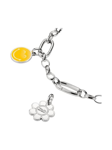 Thomas Sabo Smileyworld® Daisy Charm-Anhänger Connect in silber, bunt