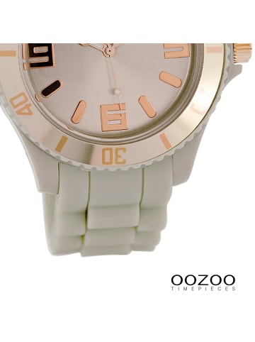 Oozoo Analog-Armbanduhr Oozoo Timepieces beige groß (ca. 43mm)