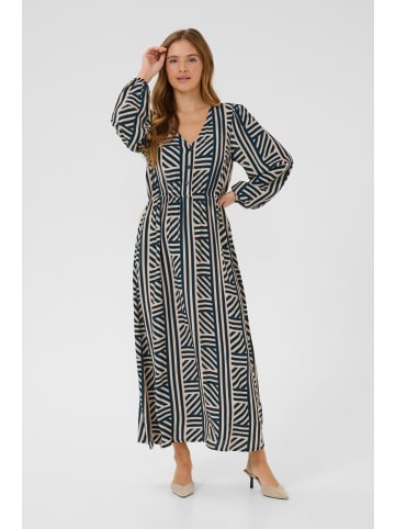 Kaffe Kleid KAestelle Regular fit in Sand Dollar Graphic Stripe