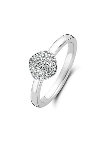 Ti Sento Milano Ring "Solitär mit Zirkonia Pavè" in Silber