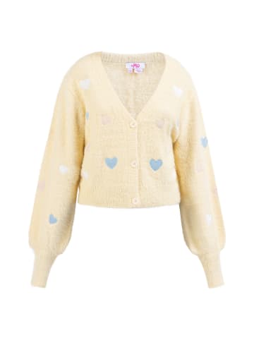 myMo Strickjacke in Gelb