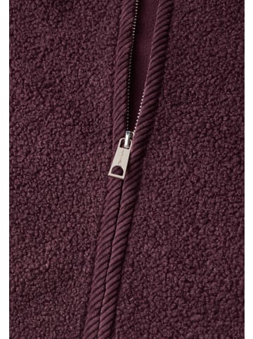 Street One Teddyfell-Weste in aubergine - 0002