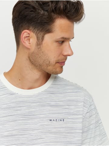 MAZINE T-Shirt Keith Striped T in offwhite/night blue