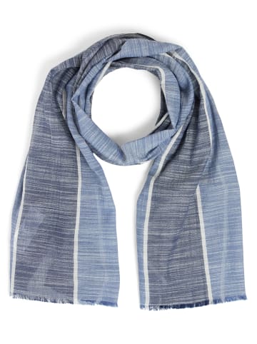 Nils Sundström Schal in blau marine - 0001