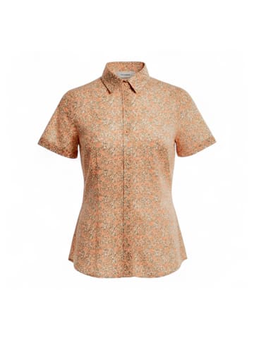 Jack Wolfskin Bluse Sonora Millefleur Shirt Damen kurzarm Bluse Outdoor in Orange