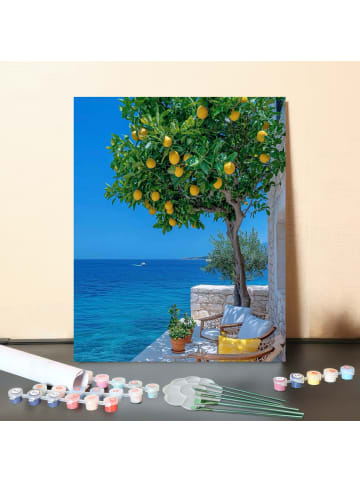 ARTNANAS DIY Malen nach Zahlen Set-"Lemonen am Meer" 