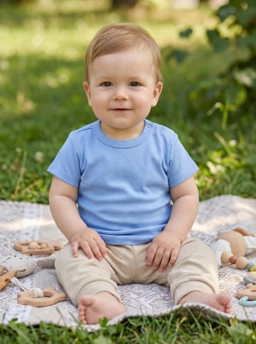 TupTam Baby Kurzarm T-Shirt 5er Set in blau/grün