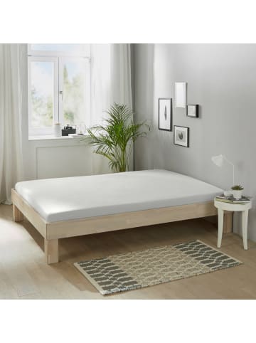 Erwin Müller Biber Spannbettlaken Garmisch in weiß