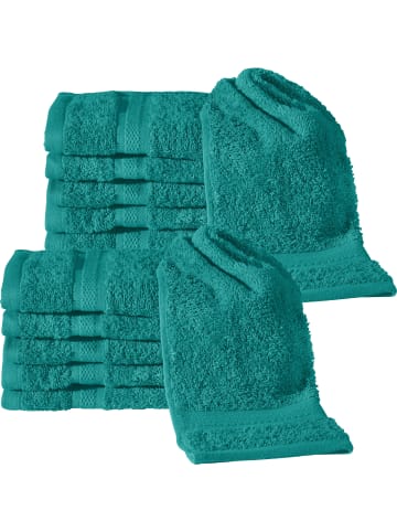 REDBEST Frottier Gästetuch 12er-Pack Chicago in smaragdgrün