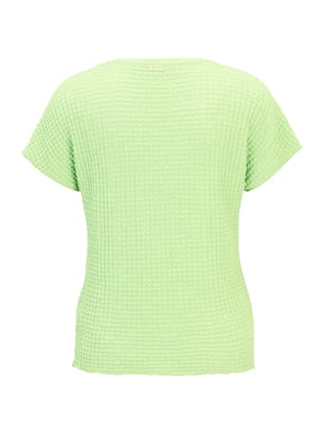 Betty Barclay Strukturshirt mit U-Boot-Ausschnitt in Opaline Green
