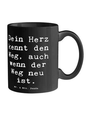 Mr. & Mrs. Panda Trinkbecher Spruch Trennung von den Eltern mit ... in Schwarz