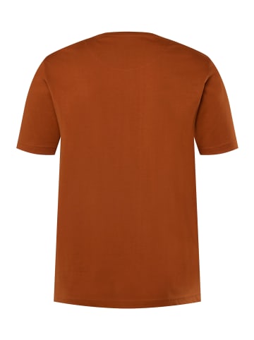 Men Plus Kurzarm T-Shirt in sandelholz
