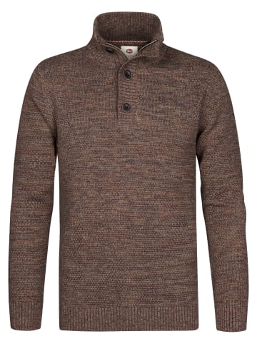 Petrol Industries Melierter Strickpullover millfield in Braun
