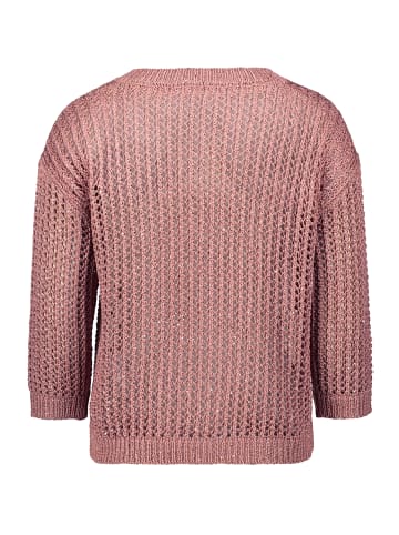 Betty Barclay Lochstrick-Pullover mit Pailletten in Ash Rose