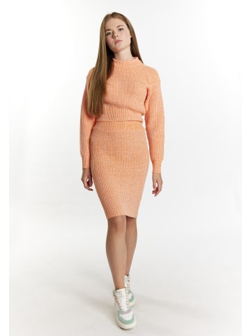 myMo Damen Strickpullover in Orange