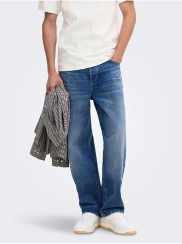 ONLY & SONS Locker geschnitten in Medium Blue Denim
