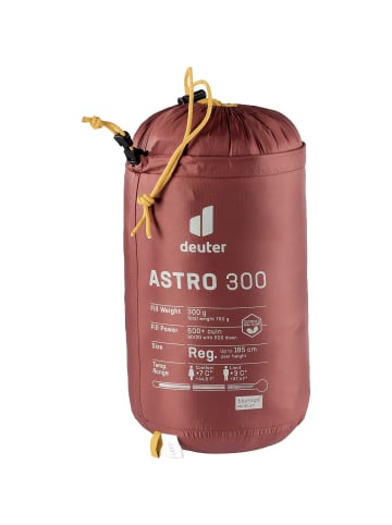 Deuter Daunenschlafsack Astro 300 L in Rot