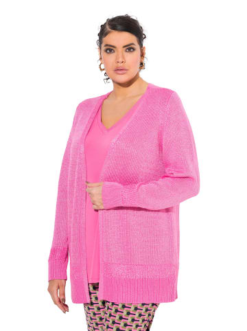 Ulla Popken Strickjacke in pink