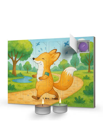 Mr. & Mrs. Panda adventskalender mit duftkerzen Fuchs Joggen Des... in Weiß