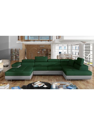 MF Design Rodri Recamiere Rechts in Smaragd -  (L) 202 x (B) 345 x (H) 90 cm
