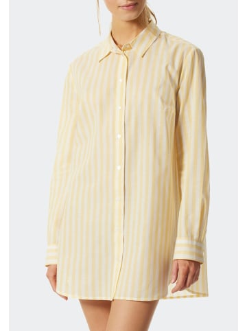 Schiesser Nachthemd Pyjama Story in Gelb
