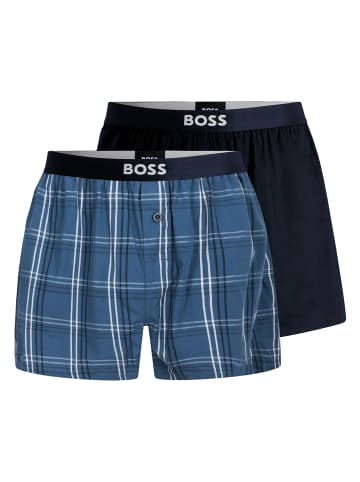 BOSS 2er Pack Boxer Shorts EW in Blau