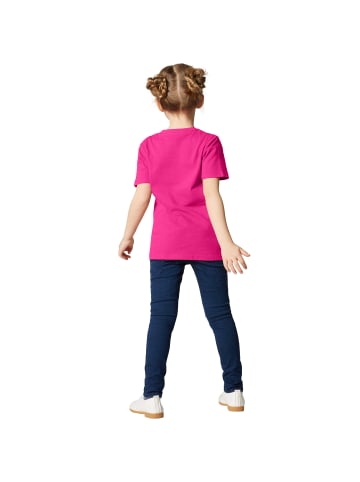 tectake Einfarbiges T-Shirt für Kinder, pink