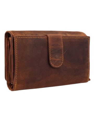 Greenburry Vintage Geldbörse Leder 17 cm brown