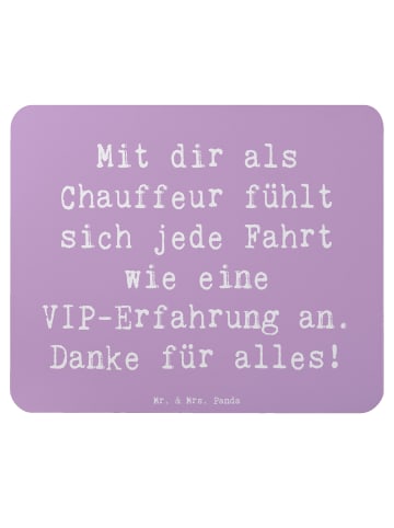 Mr. & Mrs. Panda Mauspad Spruch VIP Chauffeur mit Spruch in Lavendeltraum