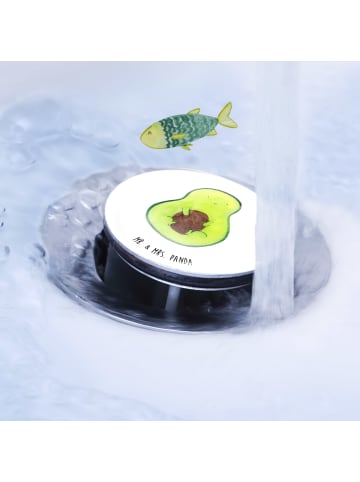 Mr. & Mrs. Panda Waschbecken Abfluss Avocado Kern ohne Spruch in Weiß