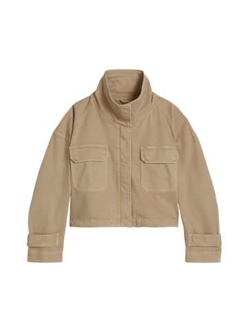 Marc O'Polo Funnel-Neck-Jacke loose in Earthy Taupe