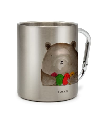 Mr. & Mrs. Panda Teetasse Bär Gefühl ohne Spruch in Silber