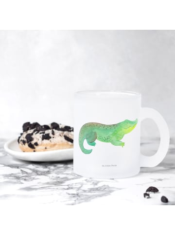Mr. & Mrs. Panda Teetasse Krokodil ohne Spruch in Transparent