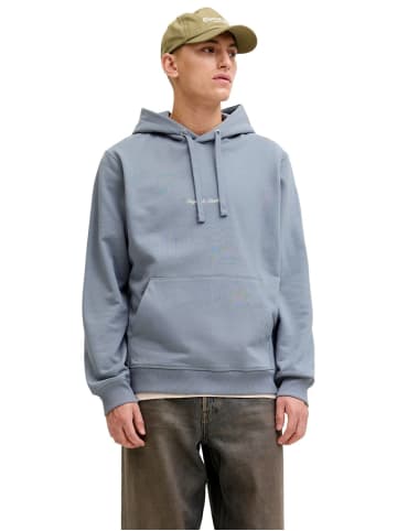 Jack & Jones Sweatshirt JORNORREBRO EMB SWEAT HOOD in Blau