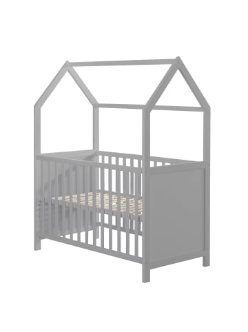 roba Hausbett FSC® zertifiziert 60 x 120 cm 6-fach höhenverstellbar - taupe