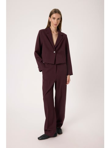 Soaked in Luxury Blazer SLLilu Oversize fit in Winetasting Melange