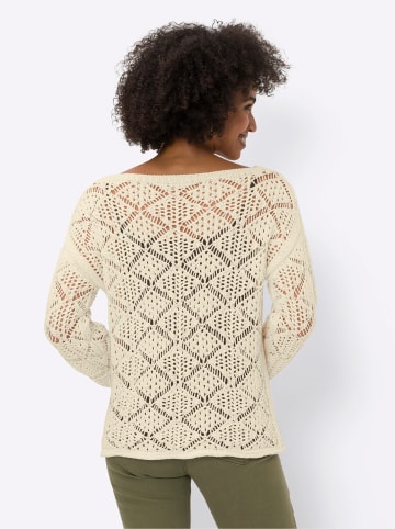Heine Ajourpullover in champagner