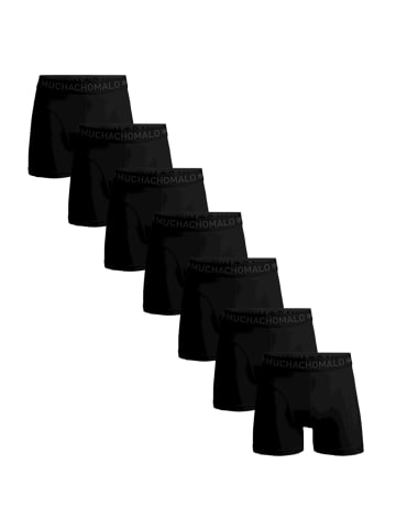 Muchachomalo 7er-Set: Boxershorts in Black/Black/Black/Black/Black/Black/Black