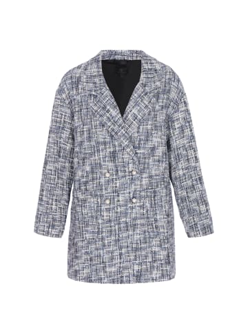 DreiMaster Women Coat in navy multicolor