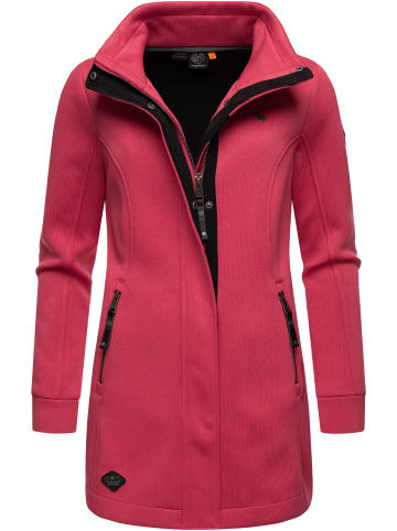 ragwear Sweatjacke Letrice Bonded in Raspberry